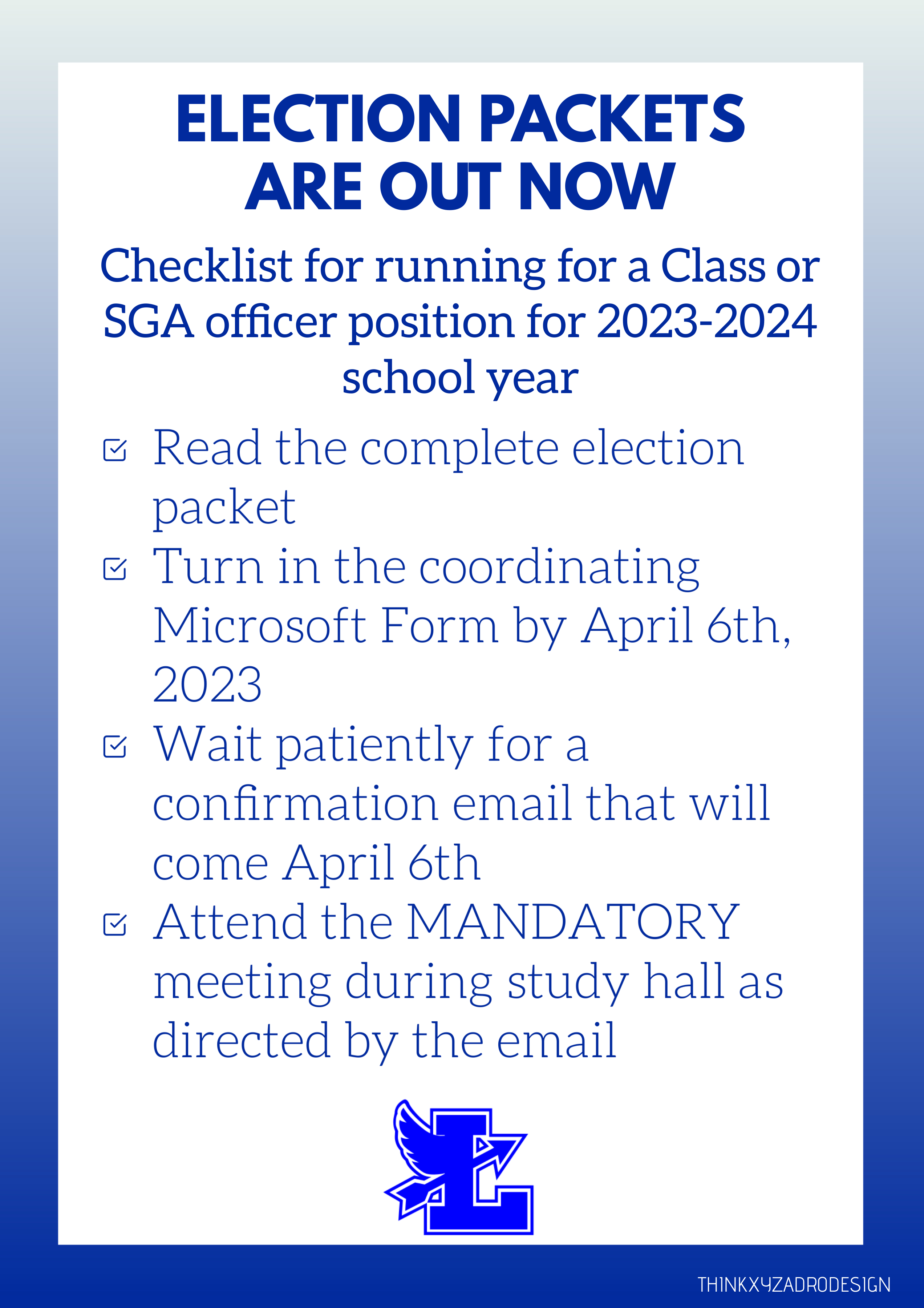 Election Packet Checklist